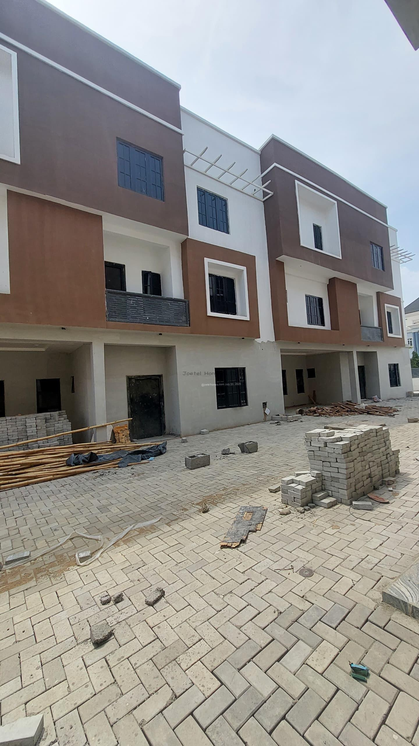 Contemporary 4 bedroom built Terrace Duplex in Guzape Abuja is available for sale